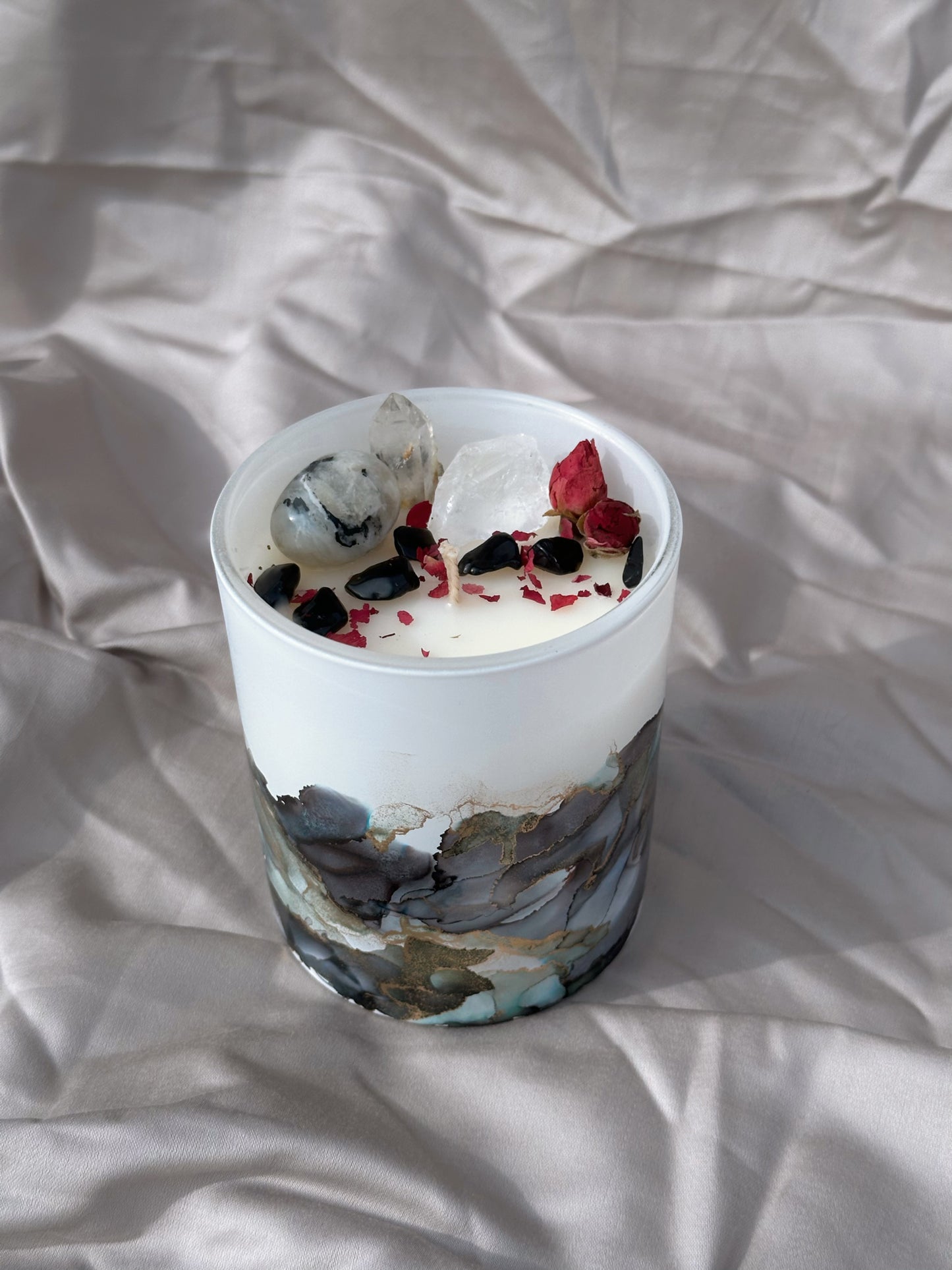 One of a Kind Crystal Candle - Black Raspberry & Vanilla