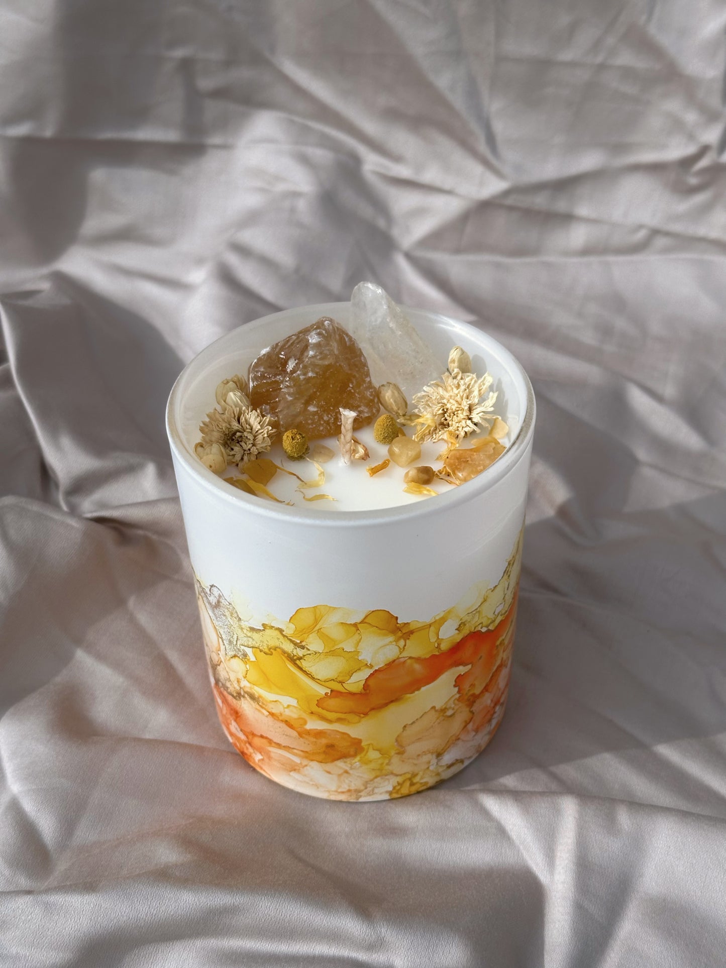 One of a Kind Crystal Candle - Caramel Latte
