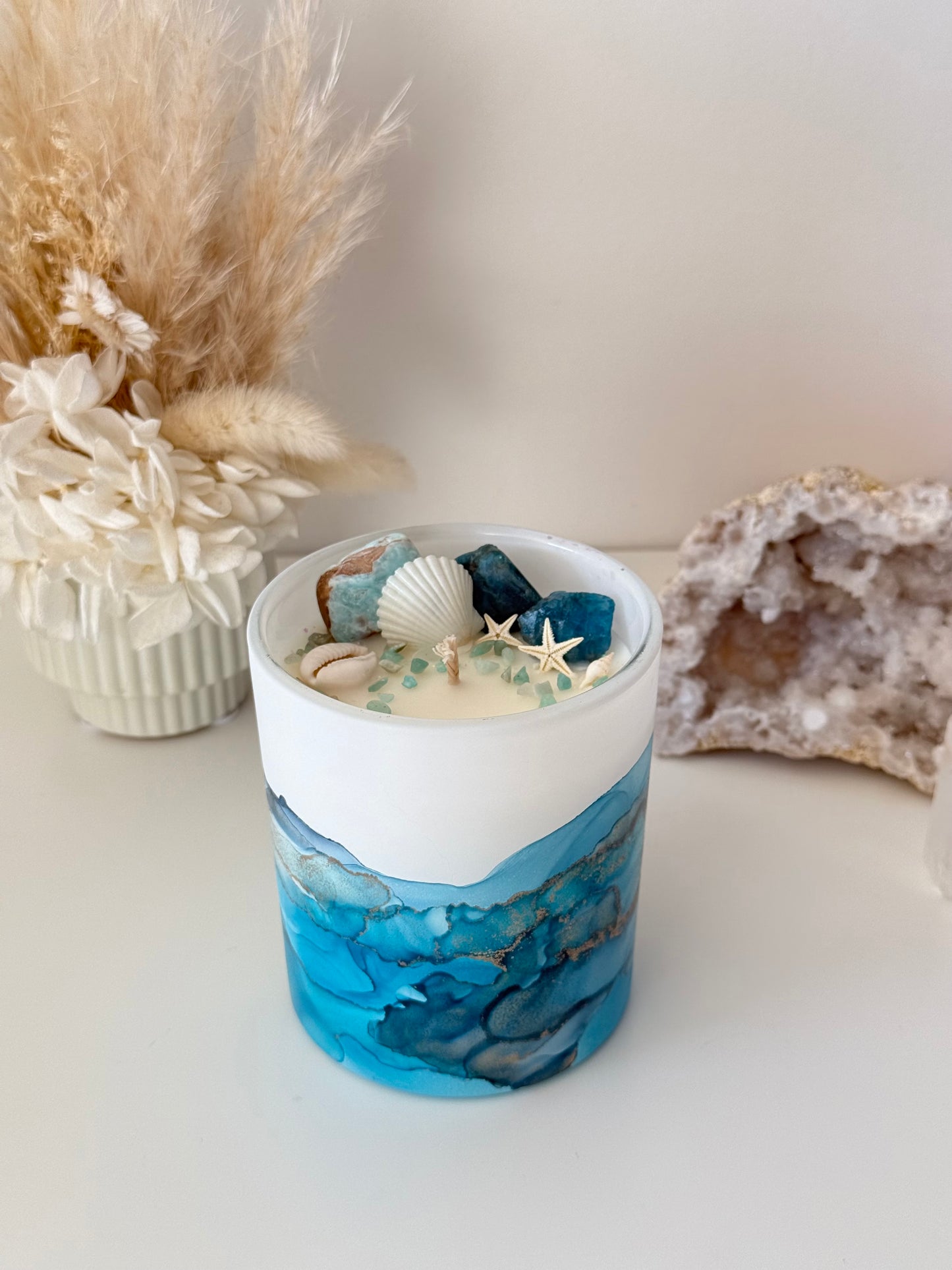 White Peach & Seabreeze - One of a Kind Candle