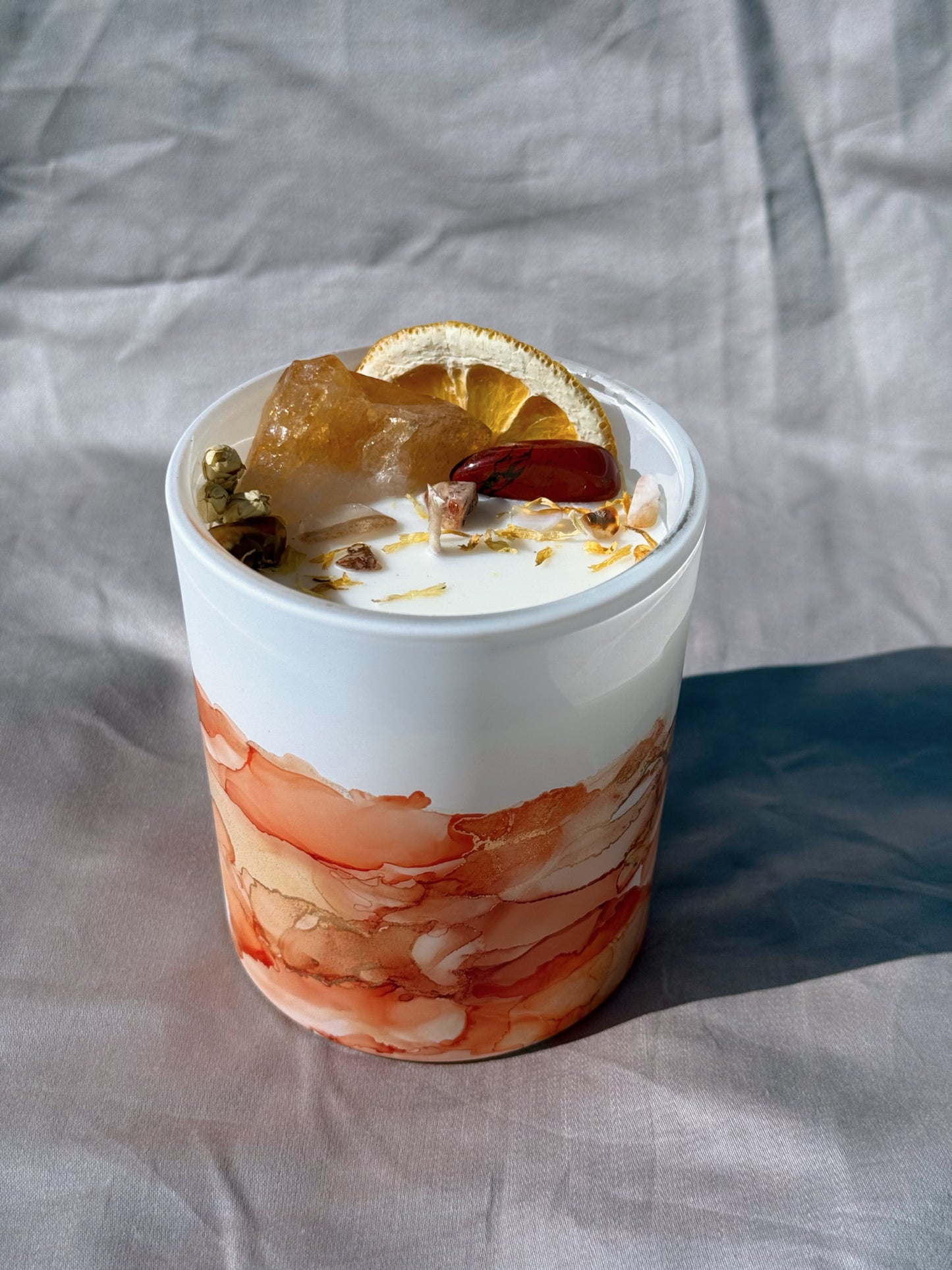 One of a Kind Crystal Candle - Mango Passionfruit Sorbet