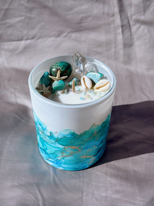 One of a Kind Crystal Candle - Star Dust