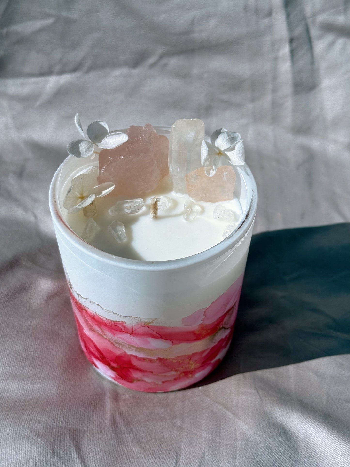 One of a Kind Crystal Candle - Watermelon Lemonade