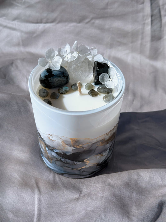 One of a Kind Crystal Candle - Angel Type