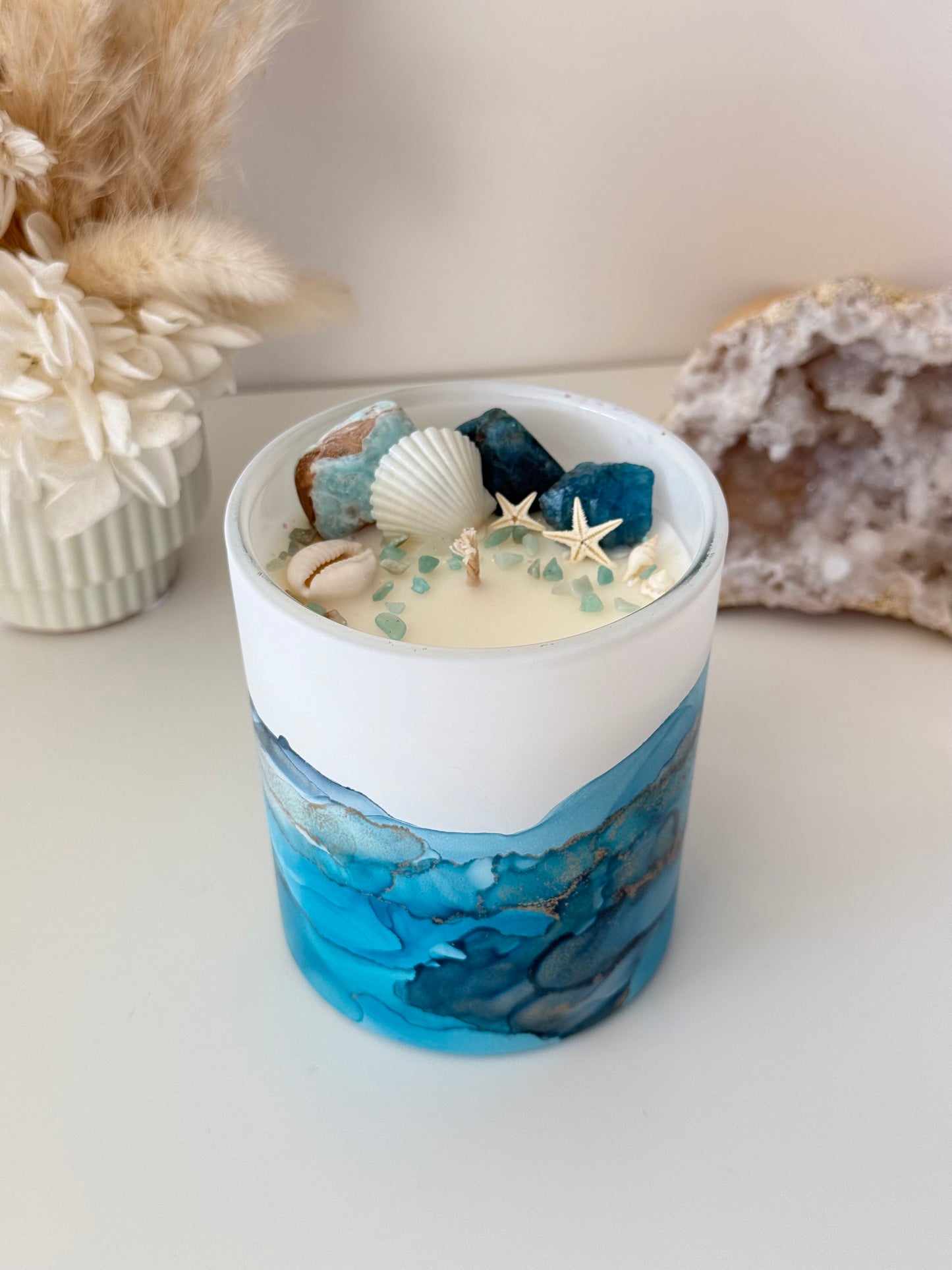 White Peach & Seabreeze - One of a Kind Candle